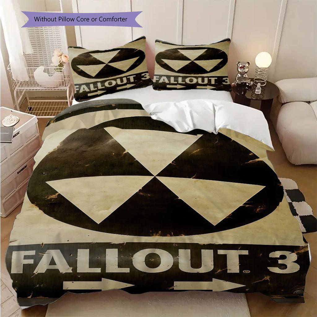 Fallout Postapocalyptic Survival Threepiece Set 1 Duvet Cover 2 Pillowcase Without Core Soft And Comfortable Christmas Birthday Gift