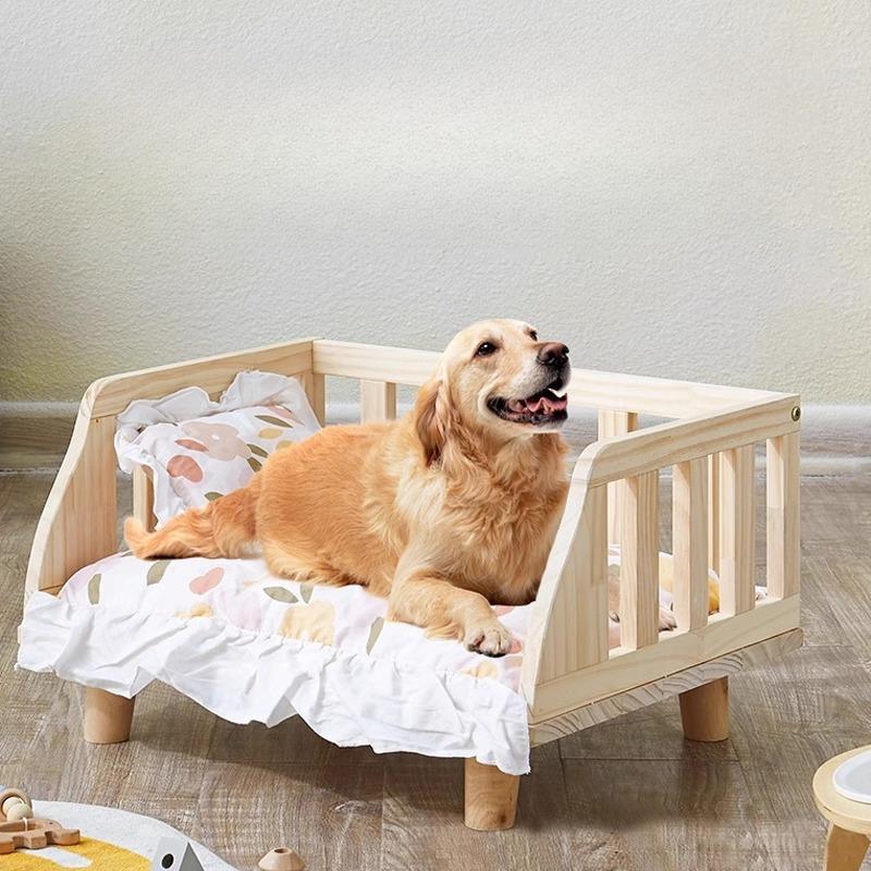 Off-the-Ground Cooling Pet Bed for Medium Dogs & Cats 4-Season Breathable Cat Beds Anti-Slip Raised Design Kennel for Puppies