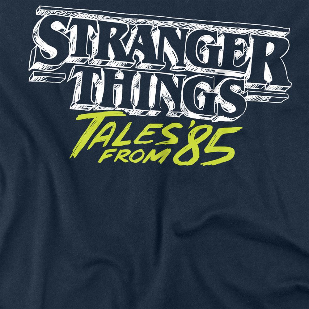 Stranger Things: Tales from Â´85 Unisex Adult Two Tone Logo Long-Sleeved T-Shirt