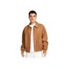 Drop Shoulder Lapel Single-Breasted Long Sleeve Jacket Men Jackets Brown FZ1168-281