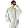High-End 2026 Pleated Plus Size Loose Shirt - Versatile for Autumn and Spring Lazy Casual Style
