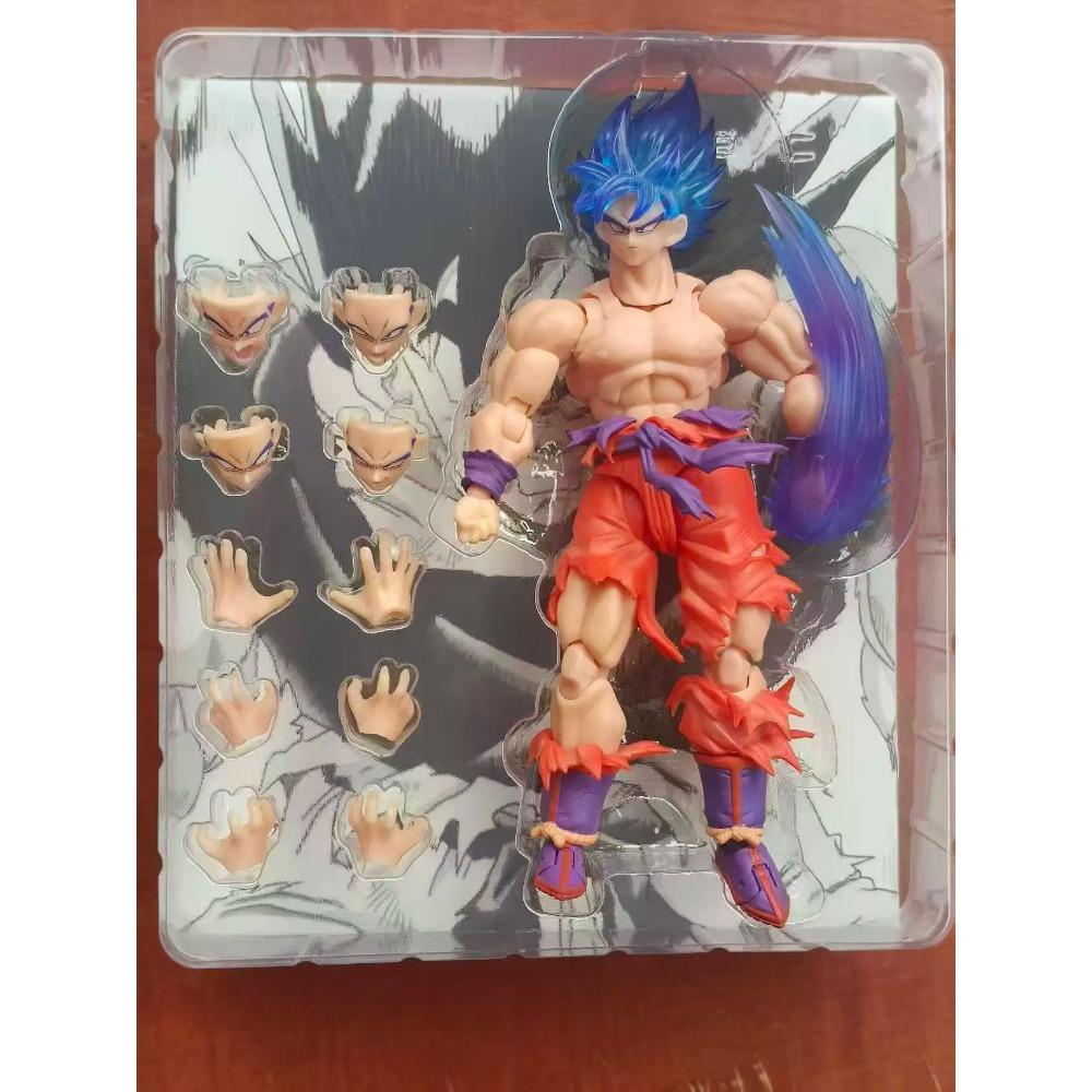 Black Hole Toys Dragon Ball Z Figure Son Goku Shf Figures 1/12 Scale Super Saiyan Son Goku Action Figurine Toys Halloween Gifts