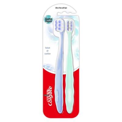Cepillo de dientes con cojín de terciopelo (2 paquetes)