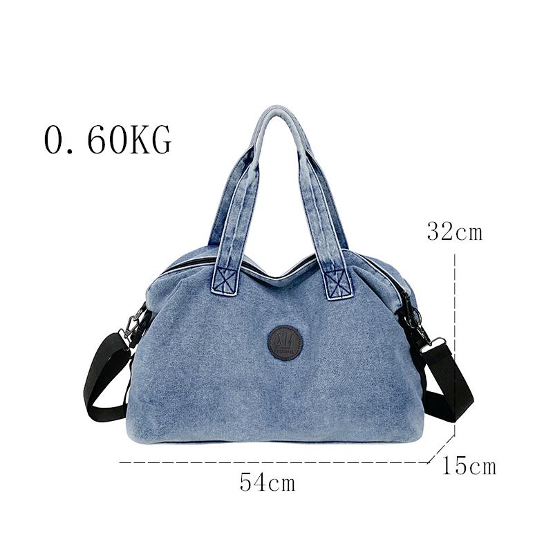 Fashi Borsa Grande in Denim da Donna Borsa da Donna Borsa a Spalla Messenger Jeans Lusso Femminile Grande Capacità Borsa da Viaggio sacs