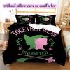 The Wicked Witch  Alice Pattern Bedding Quilt Set Quilt Cover Pillowcase Home Decoration Birthday Gift (1 * duvet cover + 2 * pillowcase, without core