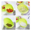 4Pcs Plastic Colander Rice Washer Vegetable Strainer with Fine Mesh Food-Grade Stackable Kitchen Strainer Basket Colander for Washing Draining Storage