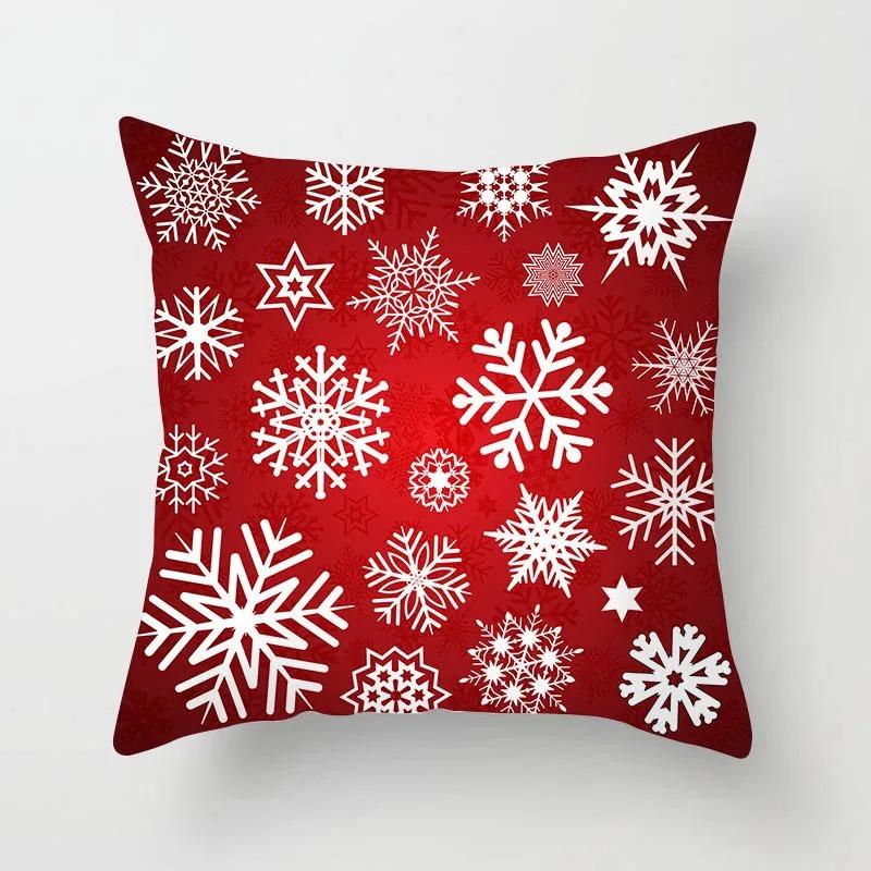 Christmas Themed Pillowcases Car Accessories Office Santa Claus Living Room Sofa Home Pillowcases