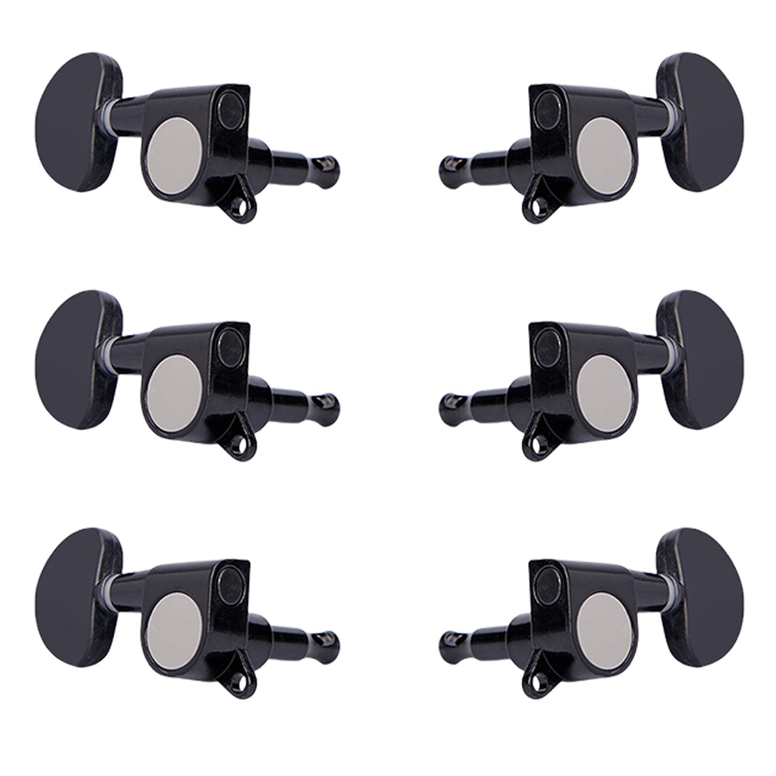 

6Pcs 3L3R Guitar Tunings Key Tuners Replacement Sealed Guitar Tunings Pegs Key Machine Head Knobs Easy to Install 2