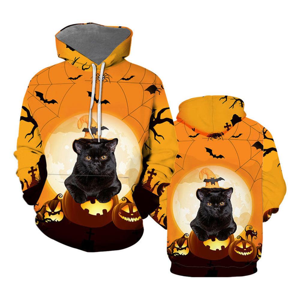 

Halloween Men s Funny Hoodie, Unisex 3D Printed Pumpkin Ghost Horror Pattern Hooded Sweatshirt Haraku Fashion Pullover 6XL