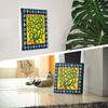 Art Deli Nordic Style Plant Fabric Wall Art Panel, 57 X 57 Cm