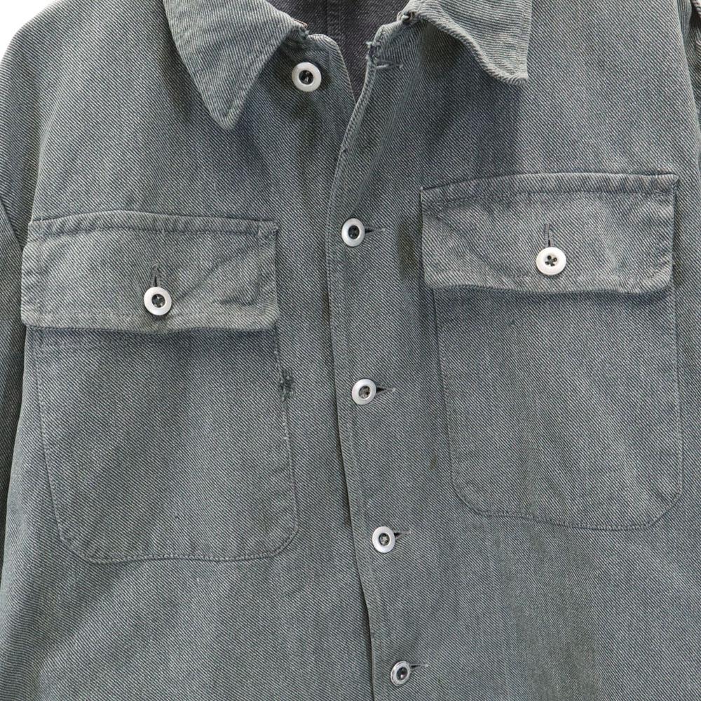 Swiss Army 30s 40s Vintage Prisoner Work Metal Buttons Denim Work Jacket Men's Used
