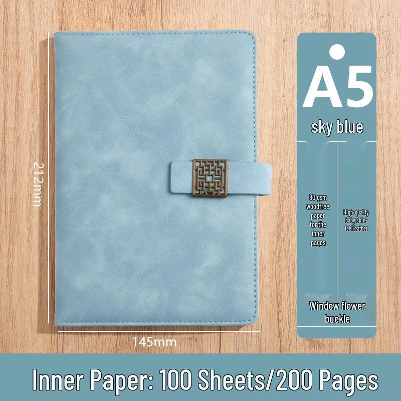 Personalized A5 Soft Leather Notebooks with Logo Printing: Custom Covers & Pages for Office Use