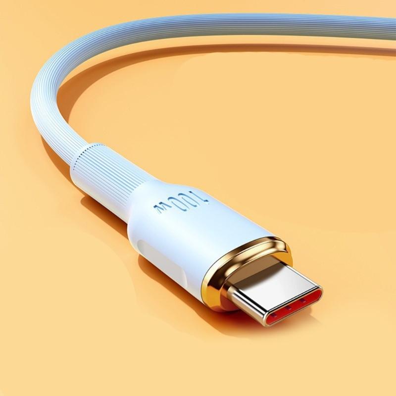 1/1.5/2m Mobile Phone Fast Charging Data Sync Cable Type-C Charging Cable 100W for Phone Tablet Data Charging Cord