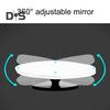 For Reversing 2Pcs Rearview Convex Mirror Clear 360 Degree Rotation Wide Angle Car Rimless Convex Parking Mirror Driving Safet