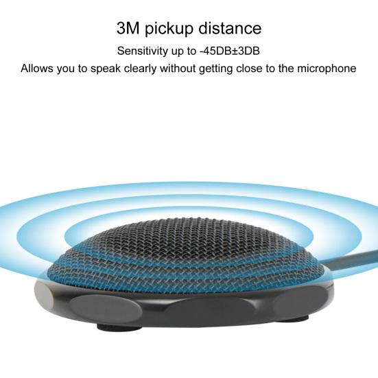 K3 Omnidirectional Microphone High-definition ABS Portable Plug Play USB Desktop Condenser Pickup