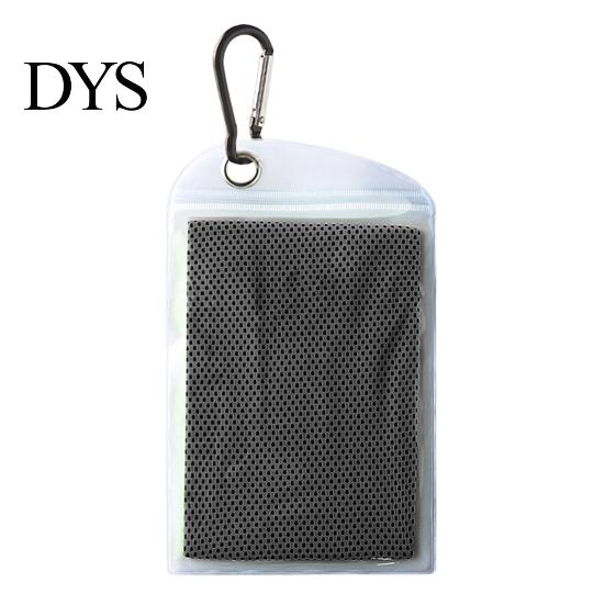 Outdoor Sports Cooling Accessory 100x30cm Unisex Towel, Portable Wrap with Carabiner, Breathable Polyester Cloth Instant Chill Towel for Workout