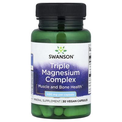 Triple Magnesium Complex, 400Mg, 30 Veggie Caps