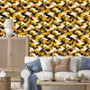 Military Camouflage Wallpaper Gold and Ochre for Living Room and Bedroom 50x1000