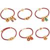 Semi-finished Adjustable Braided Red Rope Stainless steel Charms Wire For DIY Jewelry Making Beading Bracelet
