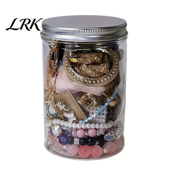 Biżuteria w stylu vintage Słoik Niespodzianka dla Kobiet, Zestaw Niespodzianek, Losowy Metalowy Mix z Naszyjnikami, Kolczykami, Pierścionkami, Bransoletkami, 10pcs srebro
