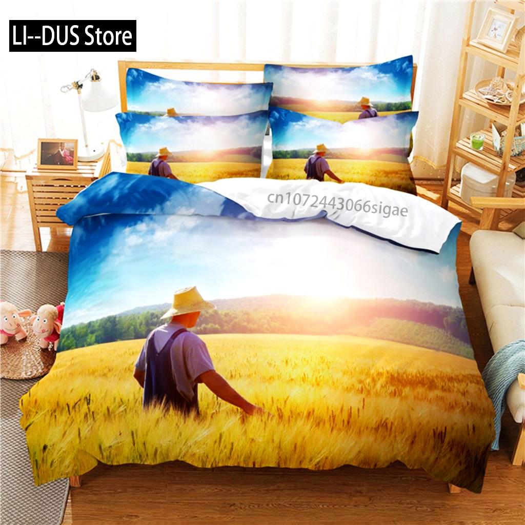 

Beautiful Scenery Bedding Set Duvet Cover Set 3d Bedding Digital Printing Queen Size Bedding Set Fashion Design EU Single(135*200cm)3pcs