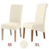 1pcs Polar Fleece Chair Cover Stretch XL Size Long Back Chair Covers Seat Covers With Back For Wedding Dining Room Chairs For Kitchen