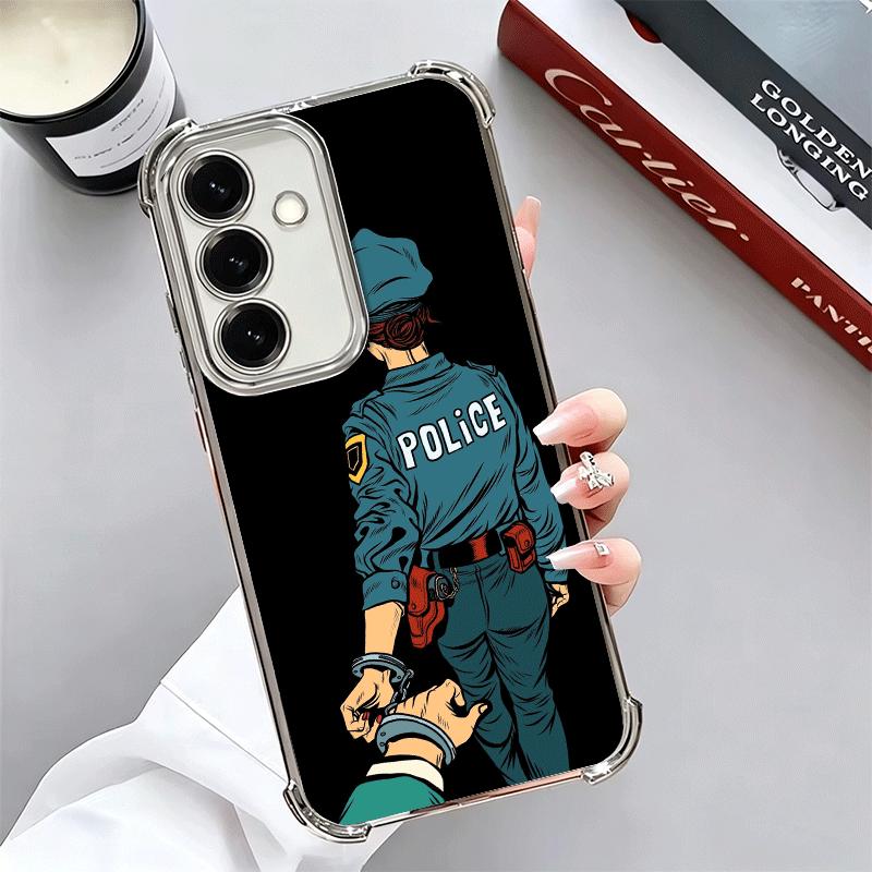 Police FBI ID Card Swat Soft Phone Case For Samsung A17 A27 A07 A37 A57 A16 A56 A15 A55 A14 A54 A13 A53 A26 A36 A25 A35 A24 A34