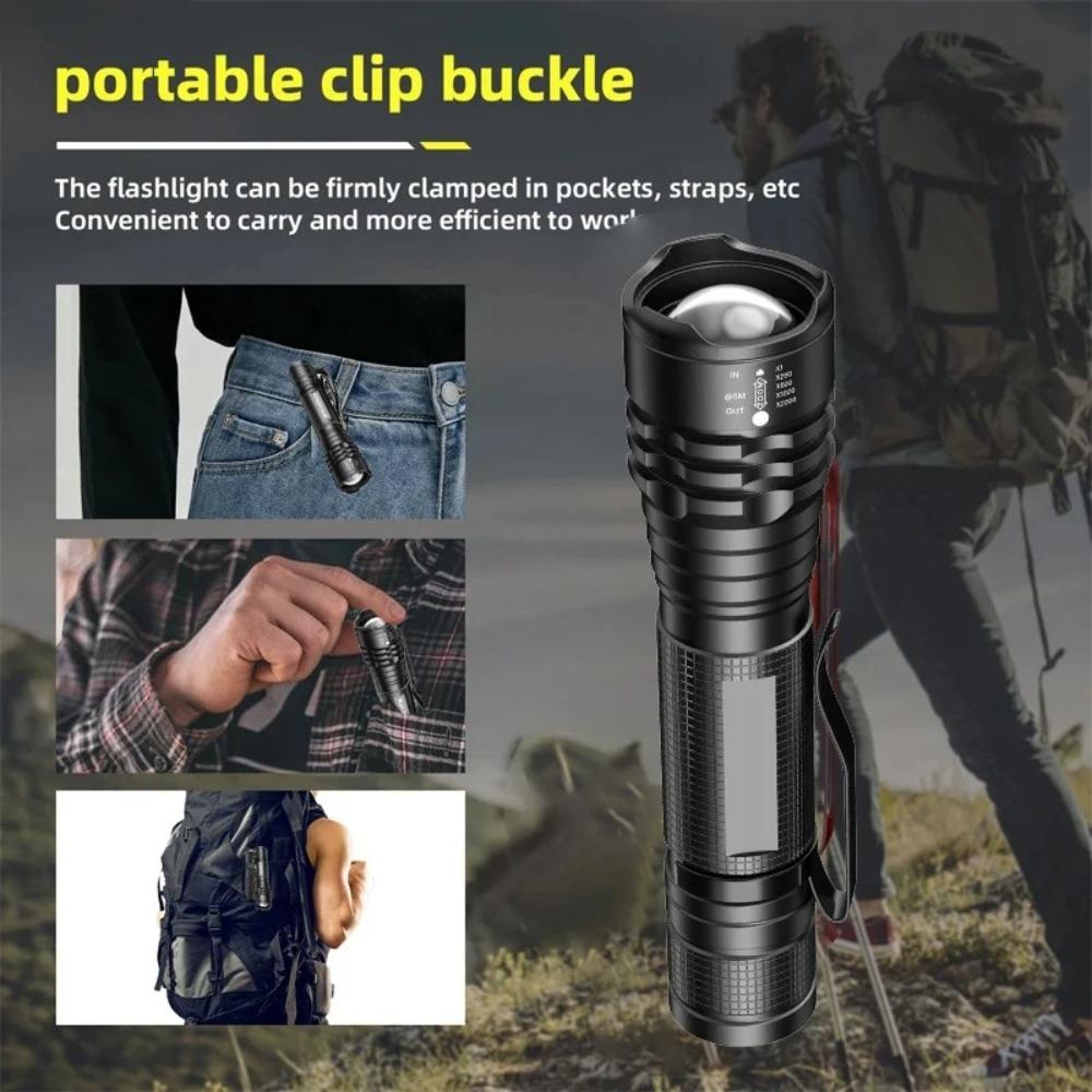 UV Flashlight 395nm Ultraviolet Torch with Pen Clip Portable Mini Ultra Used Violet Light Pet Urine Scorpion Detector UV Lamp