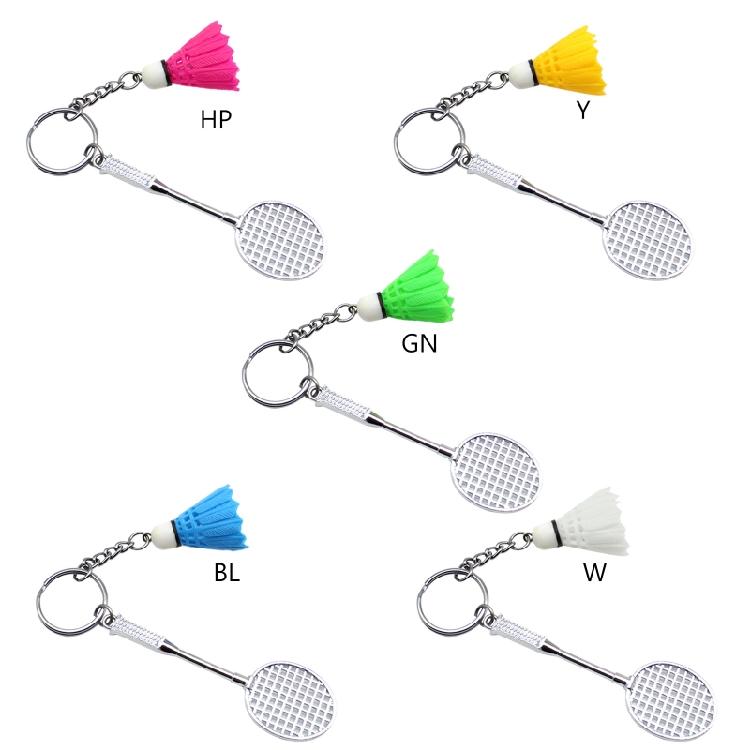 Badminton Schläger Handtasche für Schlüsselanhänger Sportgeschenk Club für Schlüsselanhänger Rucksack Anhänger