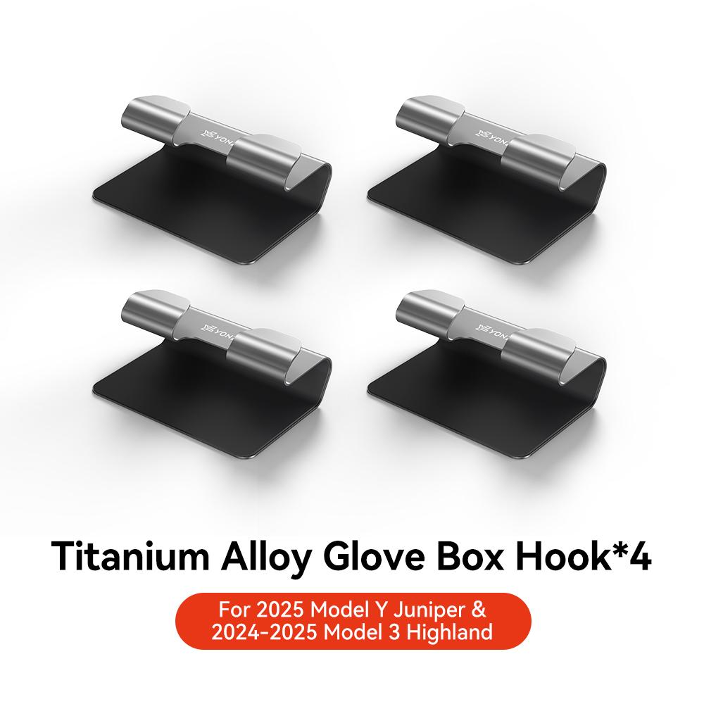 YZ For New Tesla Model 3 Y Highland Juniper 2025 Glove Box Hook Multifunctional Storage Hanger Interior Modification Accessories