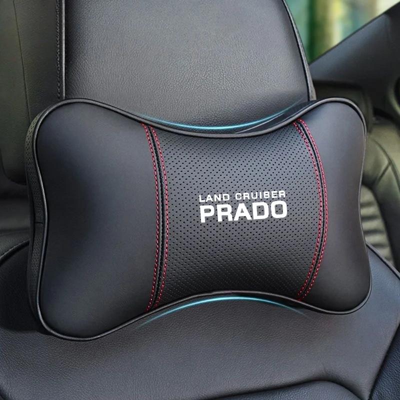 1Pcs Car Seat Headrest Auto Logo Neck Pillow For Toyota Prado 120 Fj150 Land Cruiser car accessories interior J33