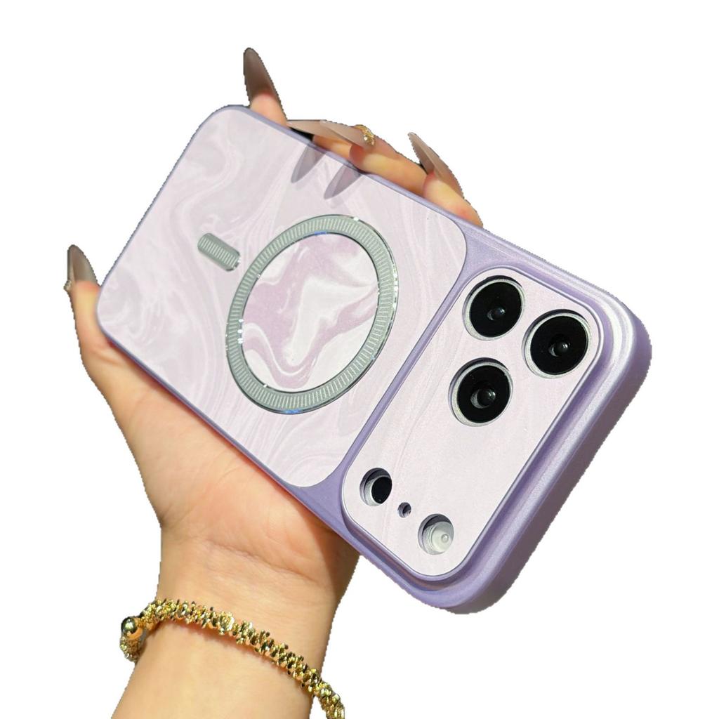 Seconds Change iPhone11Promax Water Ripple Magnetic Mobile Phone Case for Apple 11 All-inclusive Lens Anti-drop Sheath