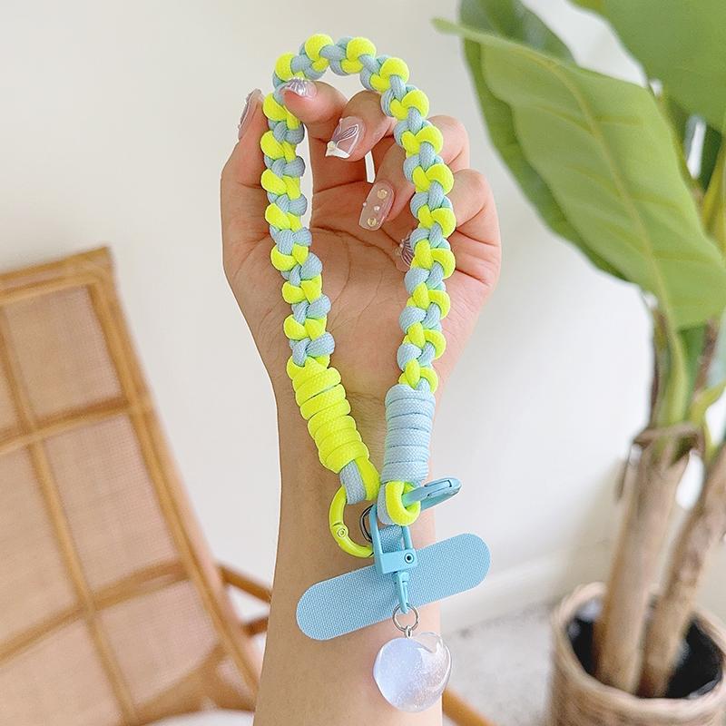 New Handwoven Universal Lanyard Mobile Phone Universal Lanyard Wrist Strap Short Rope Hand Strap Hand Rope Decorative Pendant