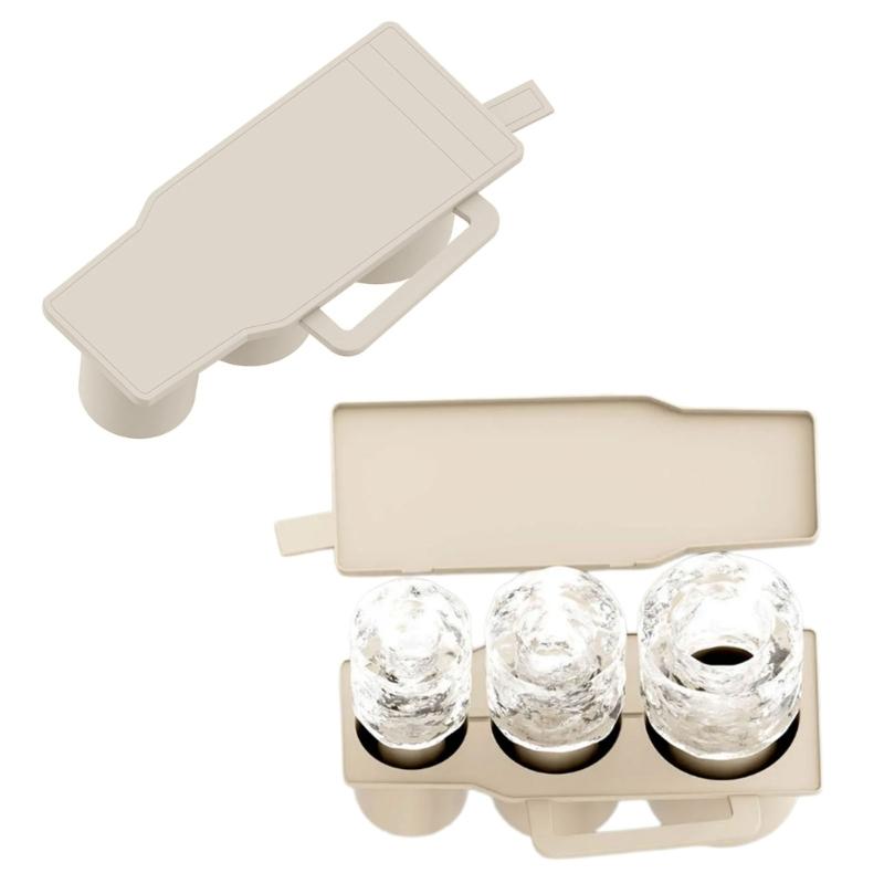 Cylinders Ice Tray Mold with Lid Practical Ice Maker for Insulated Drinkware