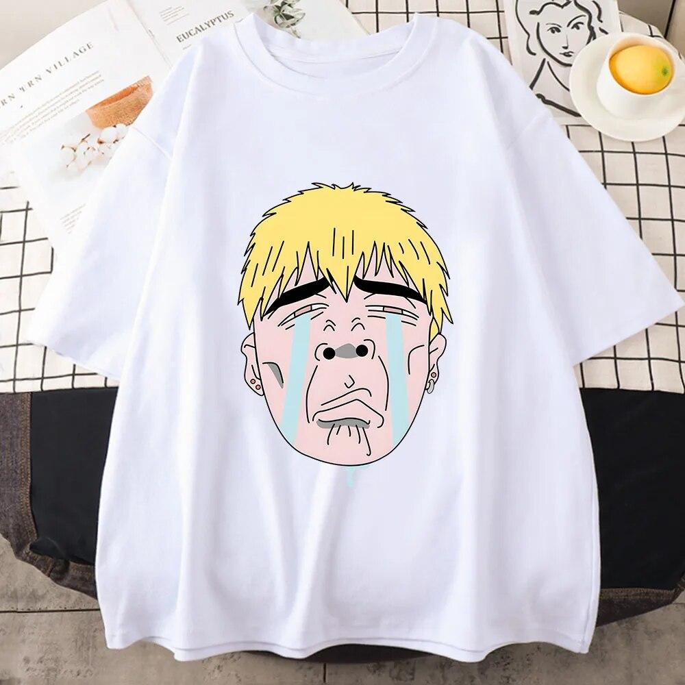 

Футболки Great Teacher Onizuka GTO, женские винтажные/ретро футболки с мангой/комиксами, футболки высокого качества из 100% хлопка, летняя футболка унисекс Cry Mug Shot 4XL