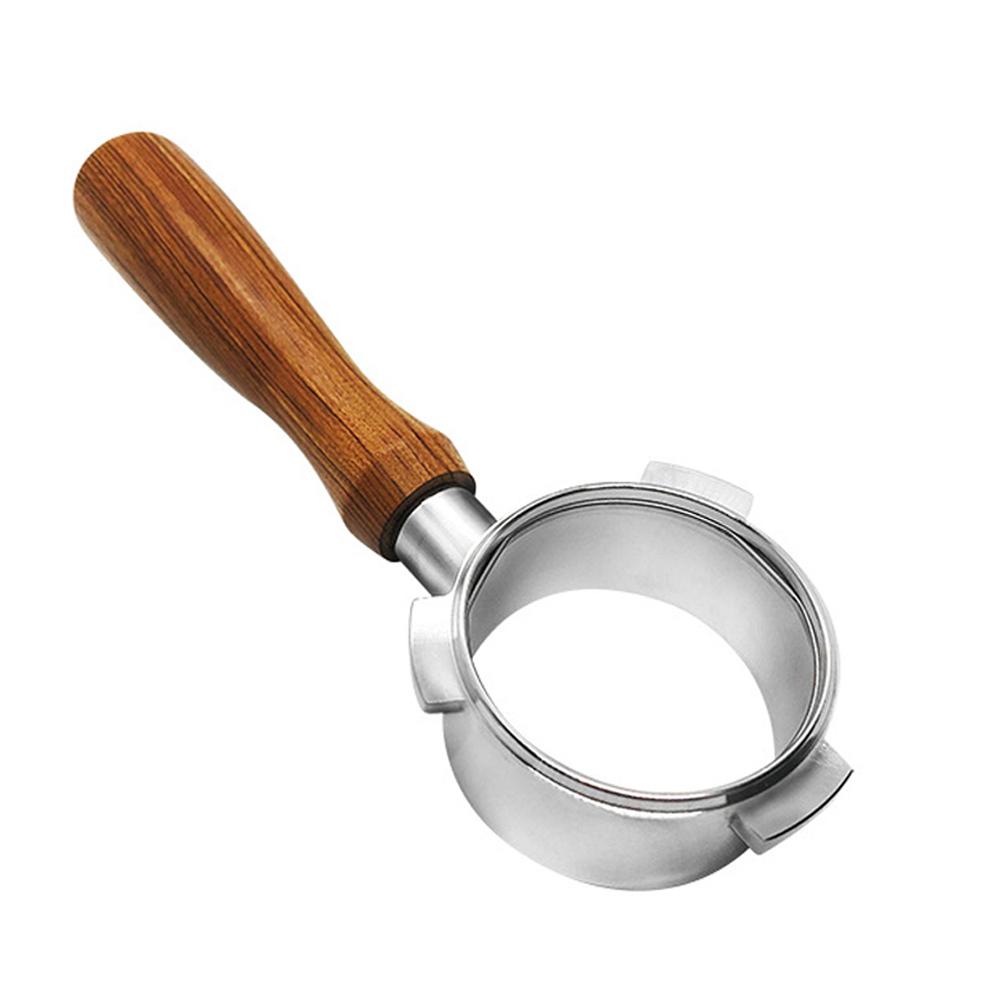 

54 мм нержавеющая сталь кофемашина бездонный держатель фильтра портафильтр филиал деревянная ручка профессиональный кофейный аксессуар