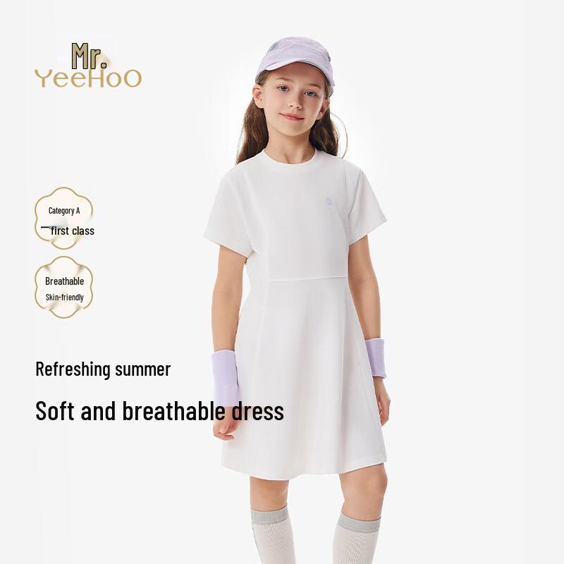 

Летнее спортивное платье-трапеция с коротким рукавом для девочек YEEHOO 110