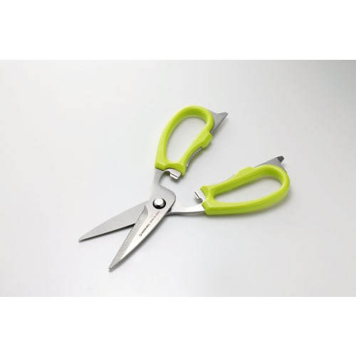 Green Bell Stainless Steel Cooking Scissors, Green, G-2006