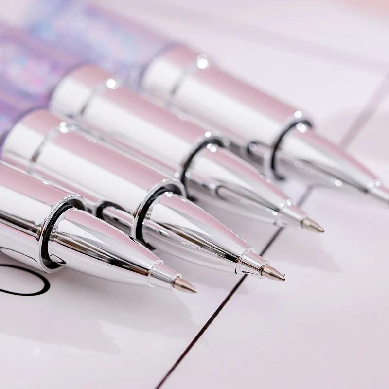 Creative Lipstick Shape Glitter Gel Pen Quicksand 0.5mm Signature School Office Writing Supplies Japanese Stationery