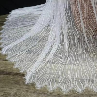 3 μέτρα, Ειδική Προσφορά 1,5 m Πλάτος 3 m Long Wavy Eyelash Edge Lace Fabric Diy Handmade Lace Fabric Fabric