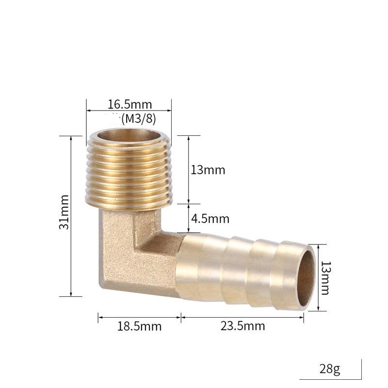 Messing Schlauchanschluss 4mm-19mm Tülle 1/8" 1/4" 1/2" 3/8" BSP Innengewinde Kupferverbinder Gelenk Kupplung Adapter