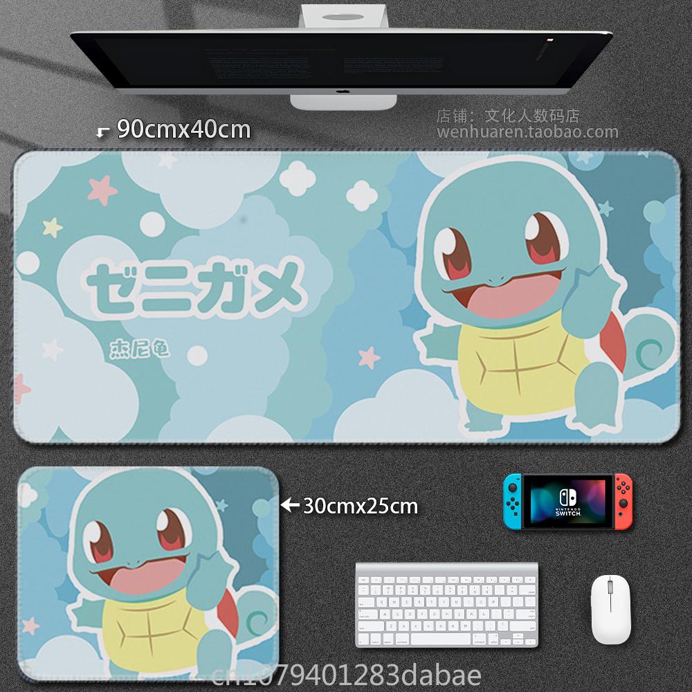 Quality Leather Pikachu Mouse Pad Pokémon Keyboard Pad Student Learning Writing Table Mat Waterproof Oil Resistant Tablecloth