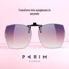 Parim Women's Ultra-Light Polarized Clip-On Myopia Sunglasses