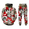 Christmas Series 3D Print Autumn Hoodies Pants Sets Men's Sweatshirts Sweatpants Two Piece Suits Outdoor Tracksuit Man Clothing