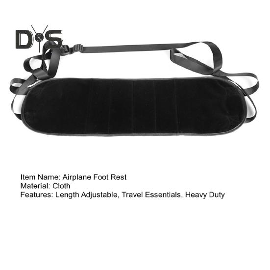 Flygplansfot hängmatta Längdjusterbar Bred plattformsbas Fotstöd Bärbar Kontor Under-Skrivbord Fötter Avslappnande Hängmatta Researtiklar