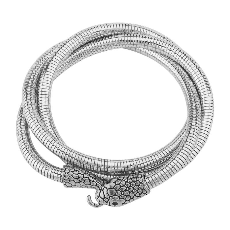 Twist Snake Charm Neck Chain Necklace Alloy Crafted Neckchain Jewellery For Contemporary Fashion Lovers
