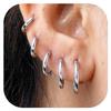 Stainless Steel Hoop and Stud Earrings: Thick, Thin, and Coil Styles