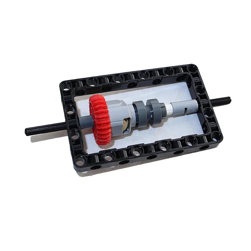 Non-Toxic Building Blocks Drive Car Front Back Suspension Steering System Differential Gears Self-Locking Bricks Moc Technical Parts