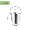 Tragbarer Eisbehälter aus 304 Edelstahl