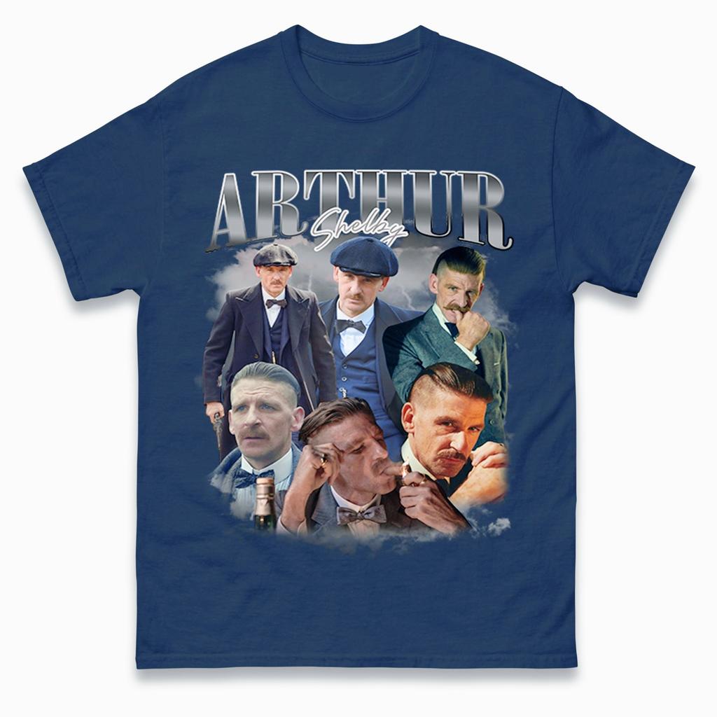 Arthur Shelby Peaky Blinders Collage Graphic Tshirt Unisex Unisex Retro Tv Show Fan Casual Short Sleeve Cotton Tops